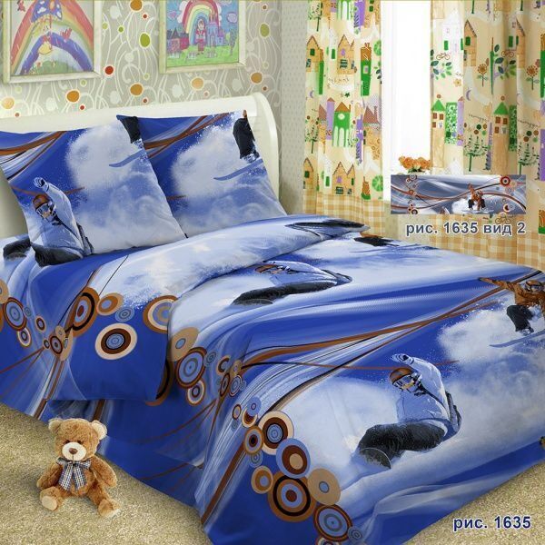 Bedding wholesale 1.5 sp poplin children's patterns 1635