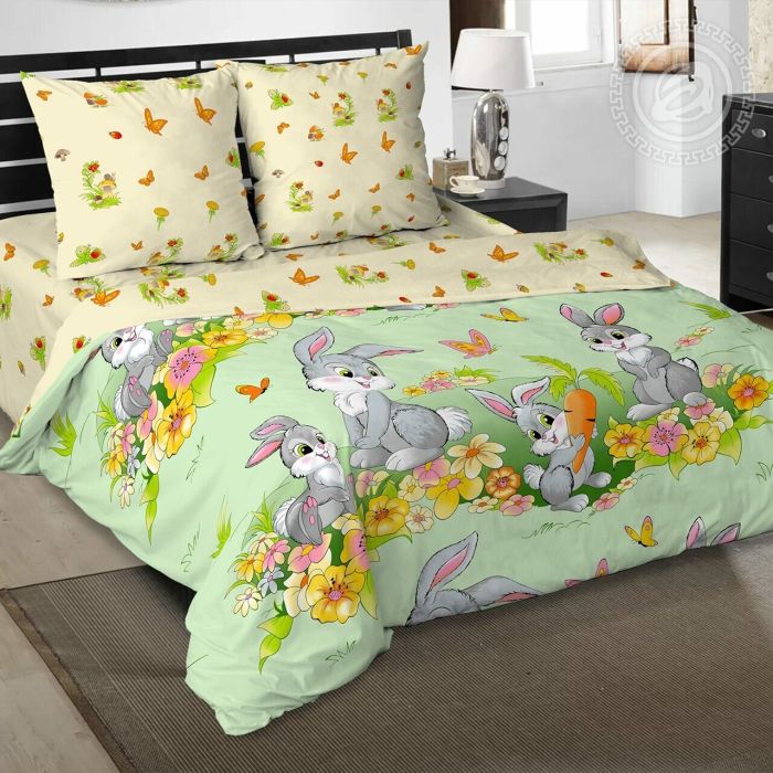 Poplin bed linen 1.5sp Children's pictures Stepashka ART