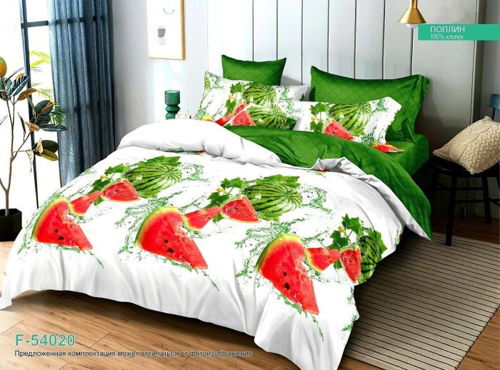 Poplin bed linen # 54020 (1,5 sleep size)