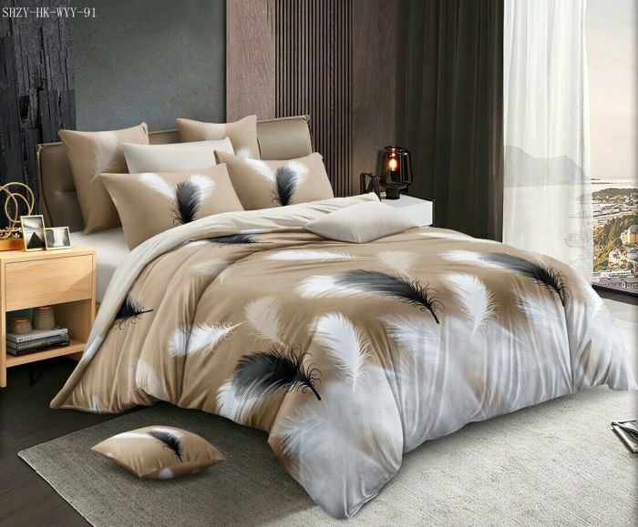 Satin bedding with zipper 2288 (1,5 bedroom)