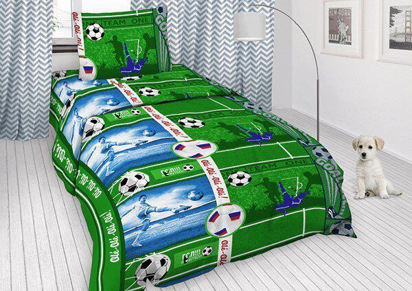 Wholesale calico bed linen 1.5sp. #7379 Football