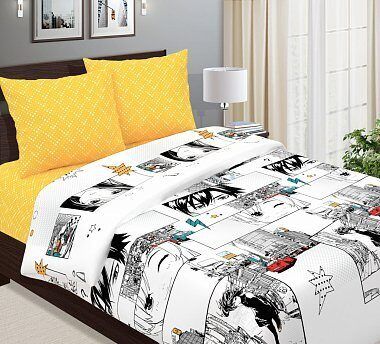 Bed linen calico Anime (yellow) TT 1,5 spp