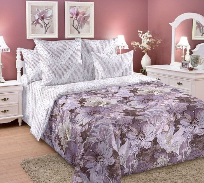 Satin bed linen Bloom