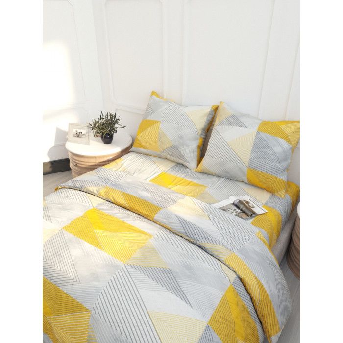 120gsm calico 120g. - Turin yellow | calico bedding