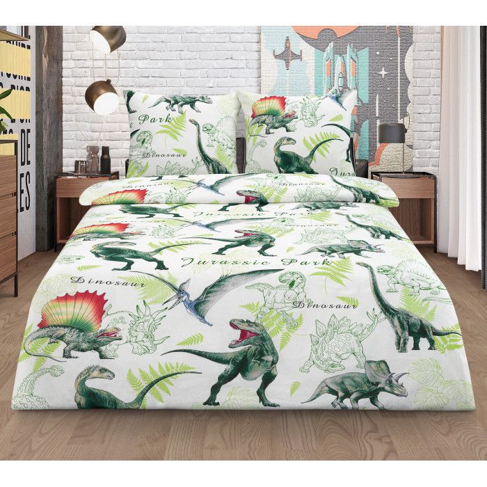 125gsm calico - Dino | children's bedding