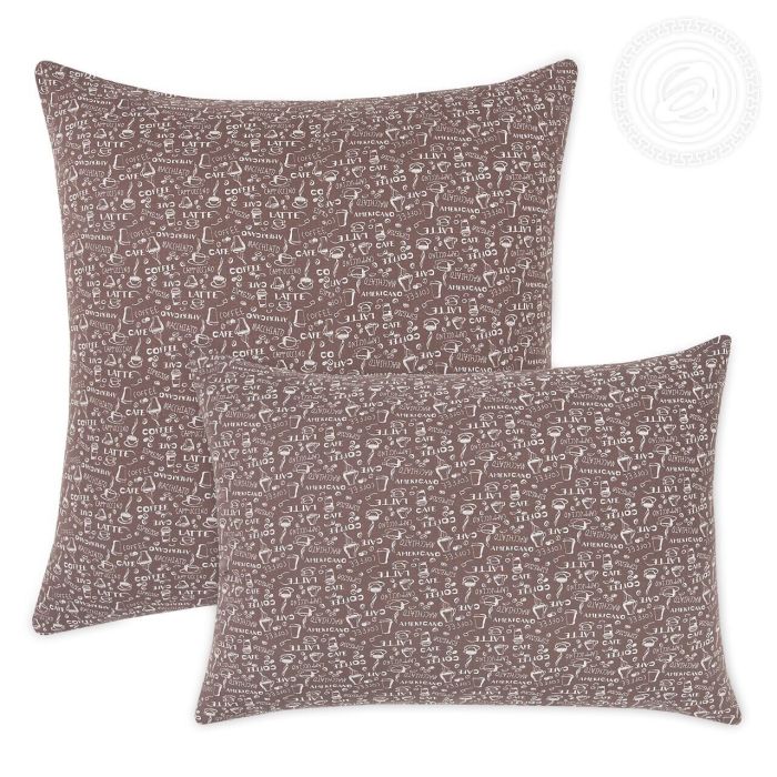 Knitted pillowcases Espresso dark