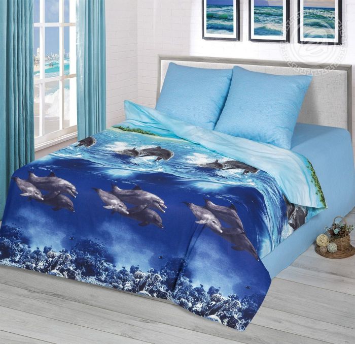 Wholesale calico bed linen Blue Lagoon ART