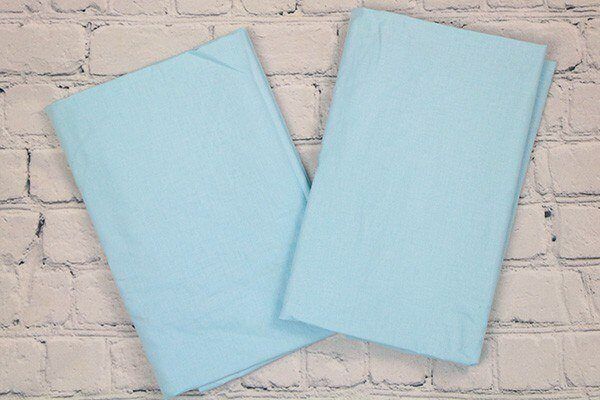 Pillowcases Poplin Blue (2pcs)