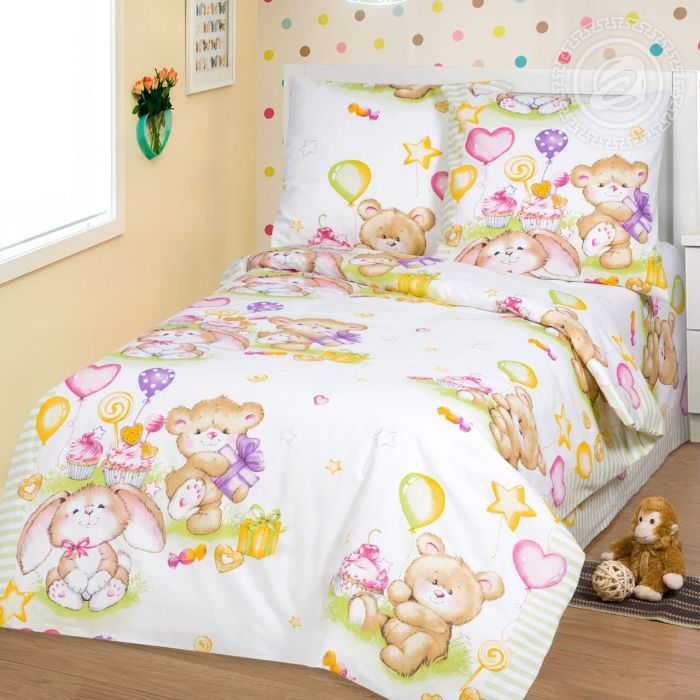 Children's calico bed linen Name Day