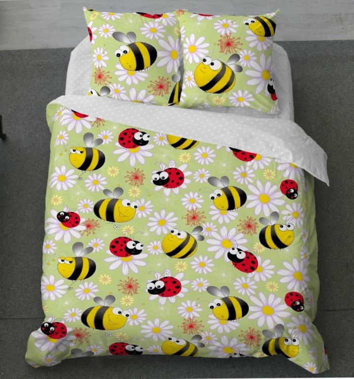 Bed linen wholesale calico nursery Bumblebees