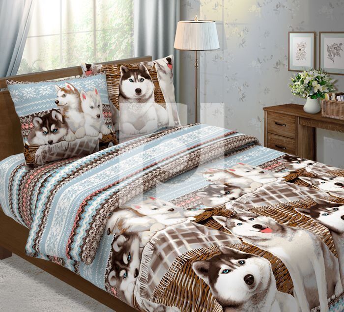 Bed linen calico Husky TT 1.5 sleep