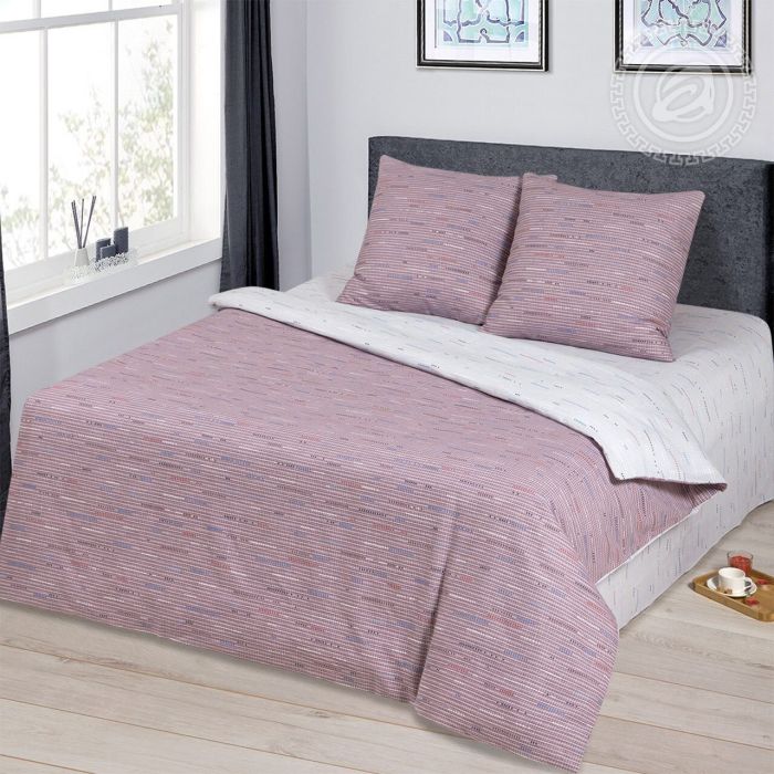 Bed linen calico Kolorit plum ART