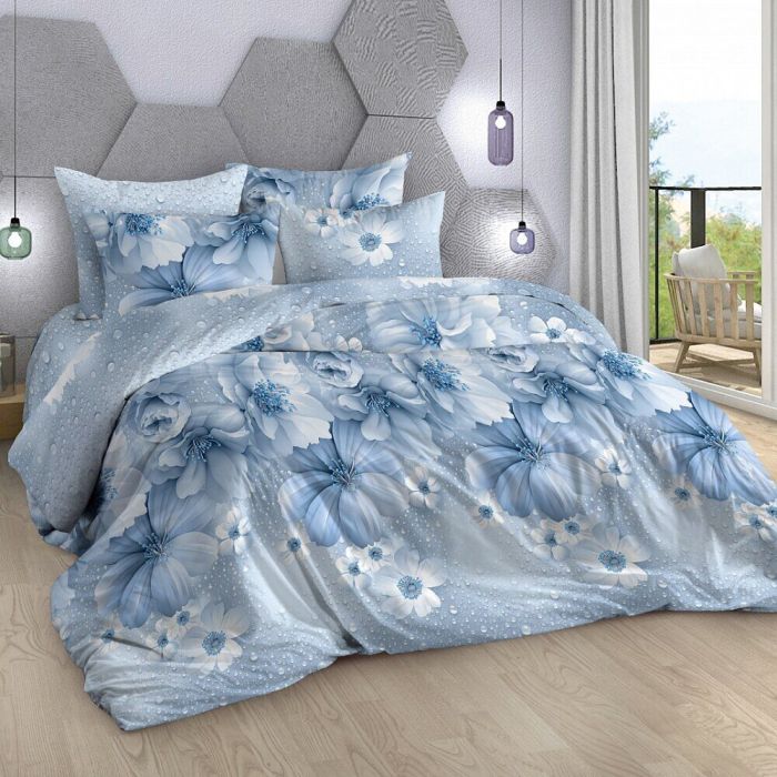 Bed linen calico Cosmea Mil.