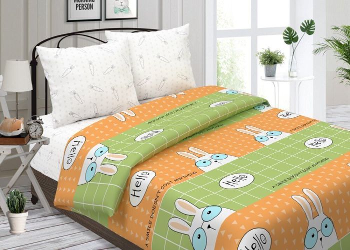 Bedding 1.5sp poplin children's Krolia