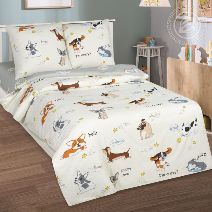 Bed linen 1.5sp poplin Lucy ART