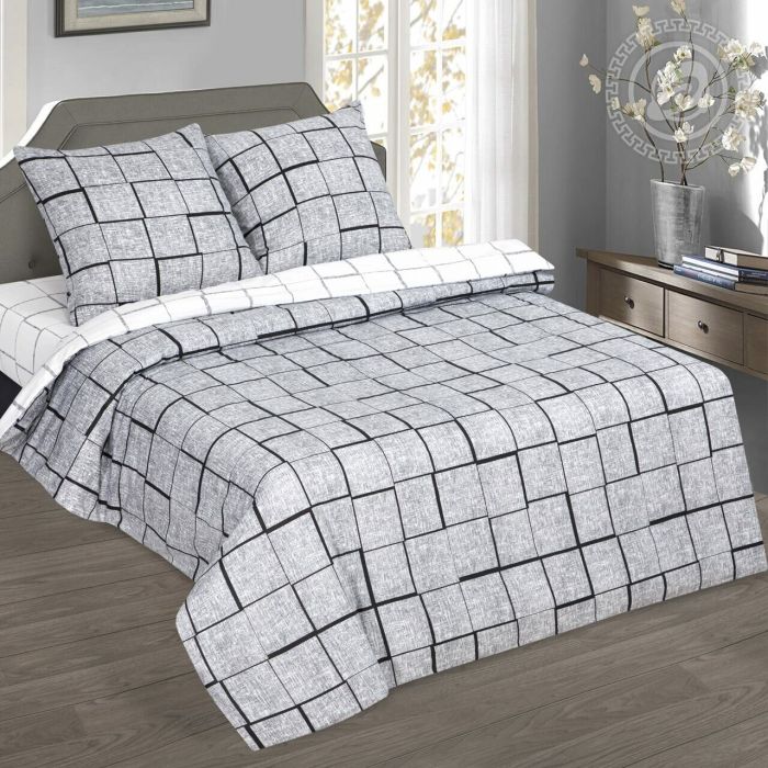 Poplin bed linen Pythagoras ART 1,5 sleep.