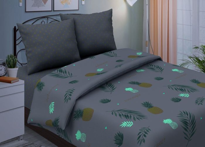 Poplin bed linen Pina Colada 1.5 sp