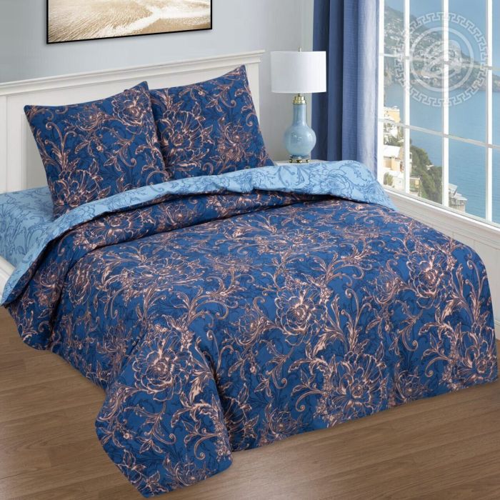 Bed linen poplin Indigo ART 1,5 sleep.