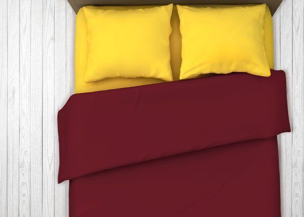 Poplin bed linen Sangria 1.5 sleep