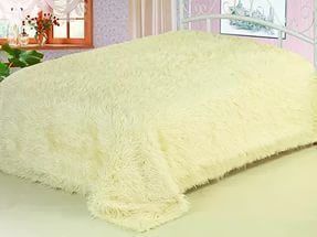 Wholesale faux fur blankets Champagne