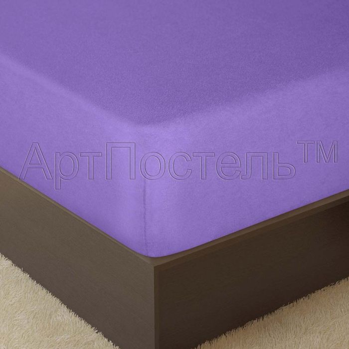 Terry sheet with elastic band Lilac