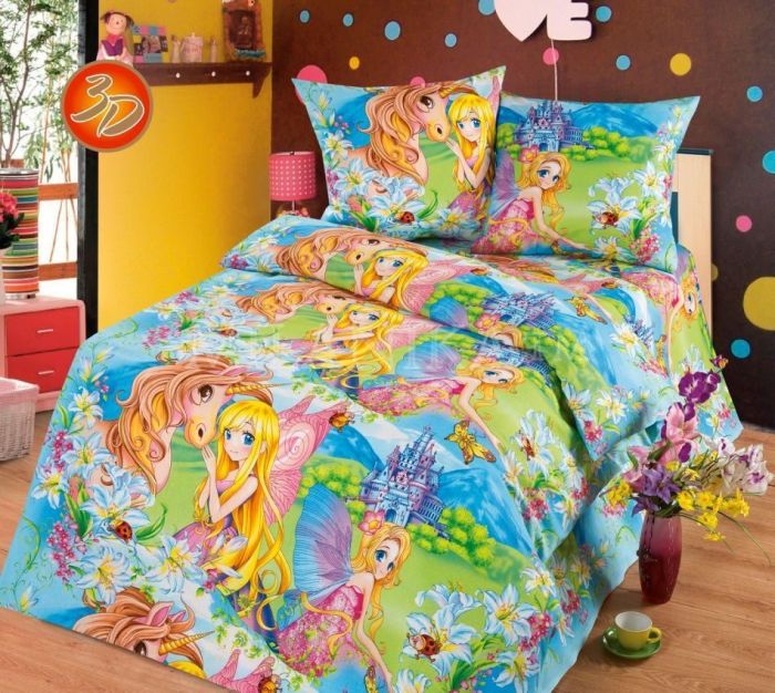 Bedding calico 1.5sp children's Wonderland of Wonders