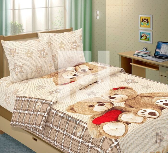 Bedding wholesale calico 1.5sp Children's drawings Teddy TT