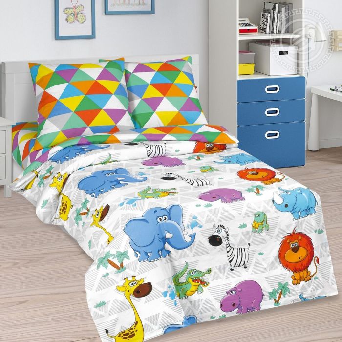 Bed linen 1.5sp poplin Merry Zoo ART