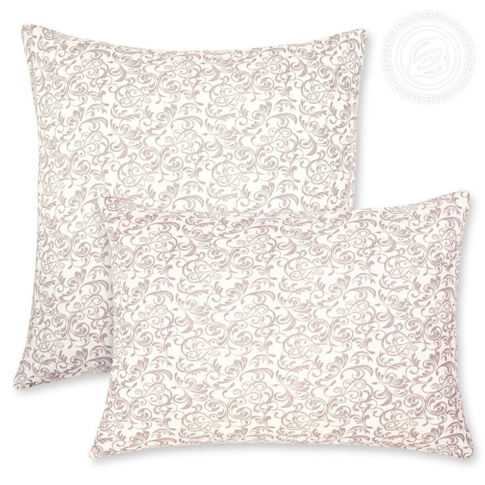 Cappuccino Swirl knitted pillowcases